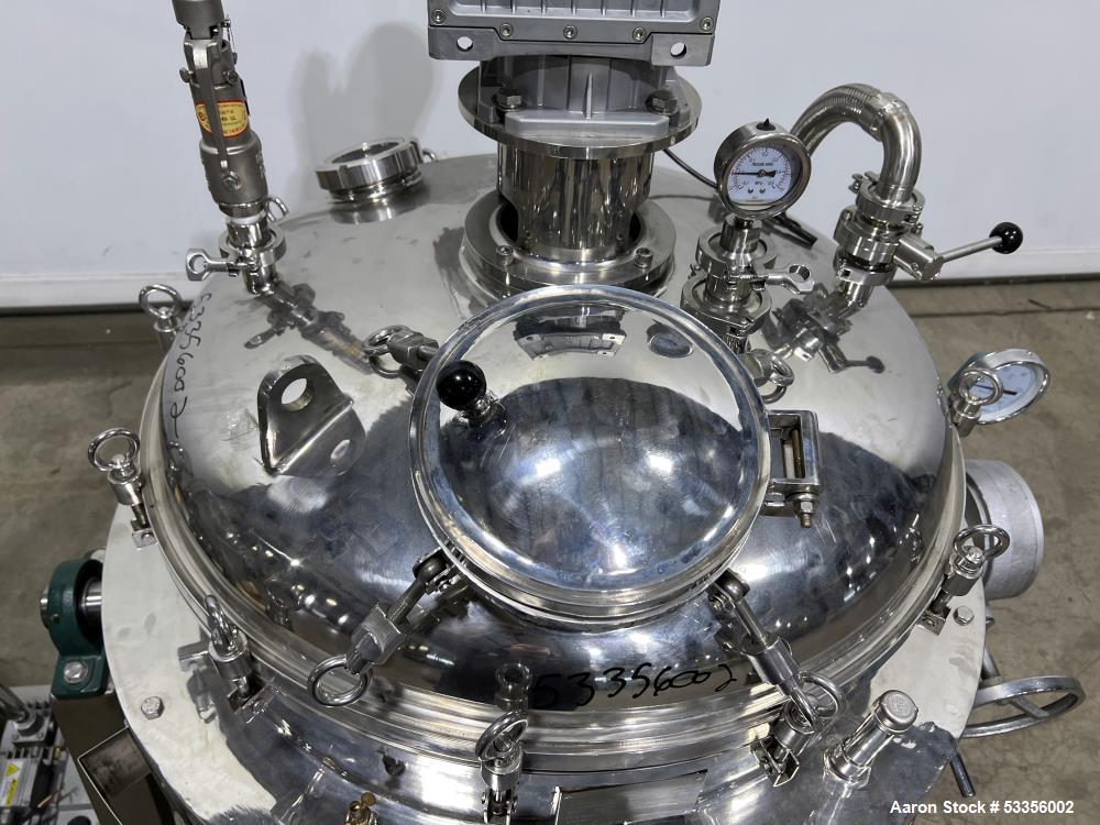 52.8 gallon Flowtam #GJC-020P, Sanitary Process Equipment Kettle, Stainless Steel, 36" diameter x 24" - Image 5