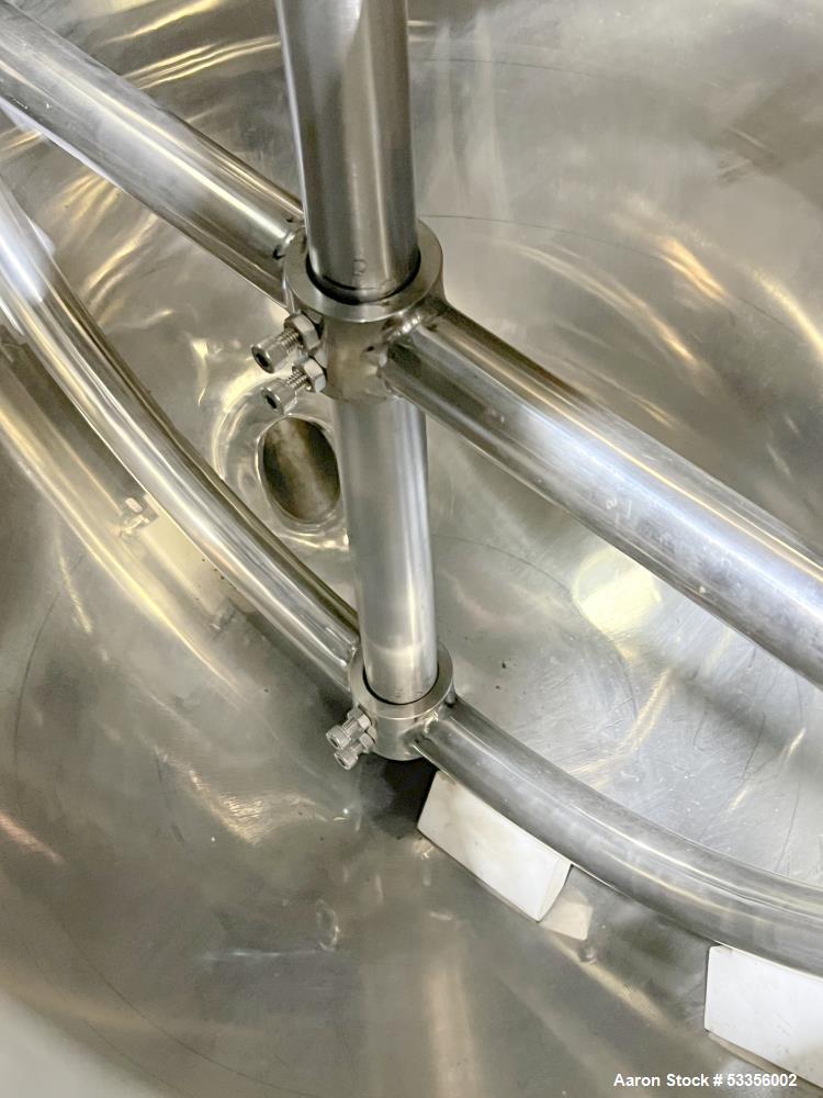 52.8 gallon Flowtam #GJC-020P, Sanitary Process Equipment Kettle, Stainless Steel, 36" diameter x 24" - Image 8