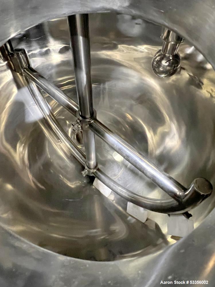 52.8 gallon Flowtam #GJC-020P, Sanitary Process Equipment Kettle, Stainless Steel, 36" diameter x 24" - Image 9