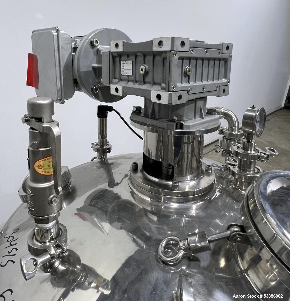52.8 gallon Flowtam #GJC-020P, Sanitary Process Equipment Kettle, Stainless Steel, 36" diameter x 24" - Image 10