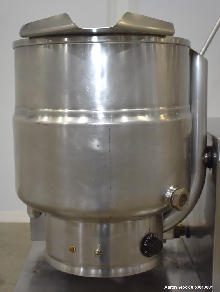 10 gallon Groen #TDH-40, Table Top Kettle, Stainless Steel, natural gas, 16.5" diameter x 14" deep, 52000 - Image 6