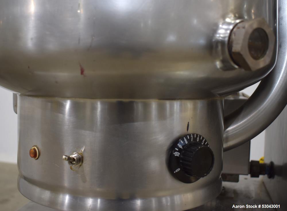 10 gallon Groen #TDH-40, Table Top Kettle, Stainless Steel, natural gas, 16.5" diameter x 14" deep, 52000 - Image 8