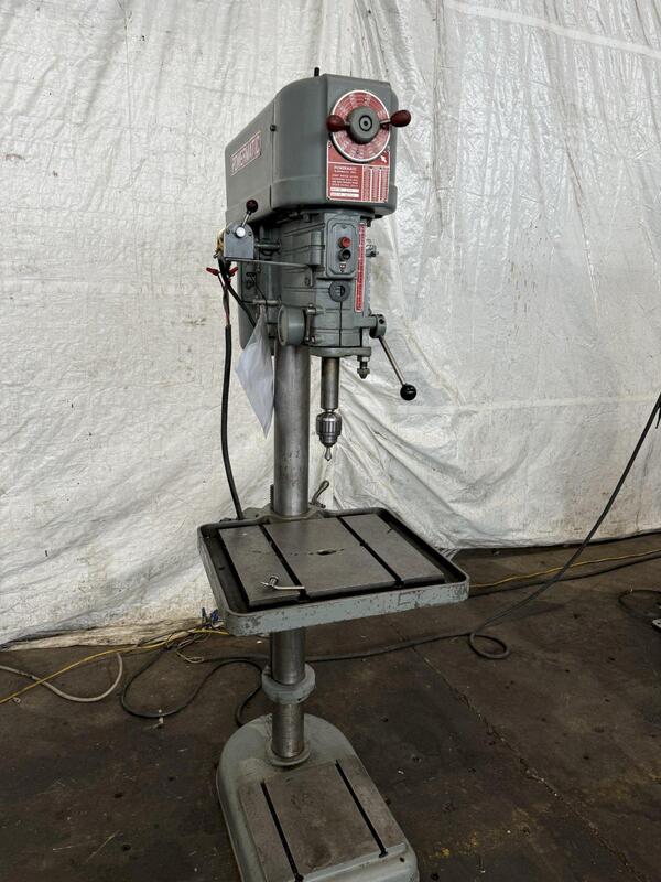 10" Powermatic #1200, drill press, 2 HP, 125-2000 RPM, 2-3/4" quill diameter, 19-3/4" x 21-1/4" table - Image 2