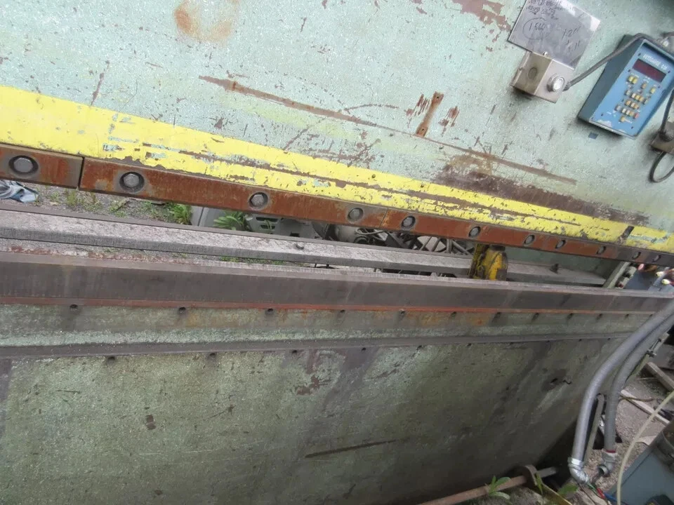 150 Ton, HTC #12FM-150, press brake, 12' overall, Autogage A 24 Back Gauge - Image 5