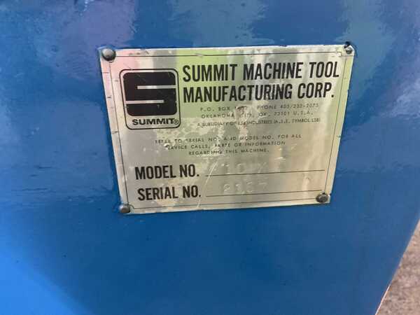 1/4" x 10' Summit #10x1/4, hydraulic squaring shear, 12" throat, 13 hydraulic hold downs, 15 HP - Image 5