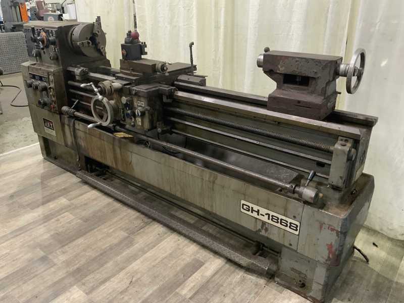 18" x 68" Jet #GH-1868, gap bed engine lathe, 11" swing over cross slide, inch/metric, 3-jaw 12" chuck, foot - Image 5