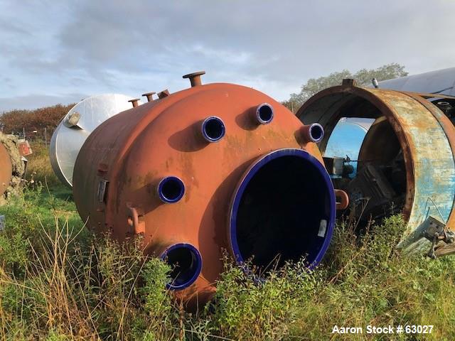 2120 gallon Pfaudler #E8000, Glass Lined Reactor, 6' 5" diameter x 11' 6" H, 90 psi @ 392&deg;F Jacket, 120 RPM - Image 6