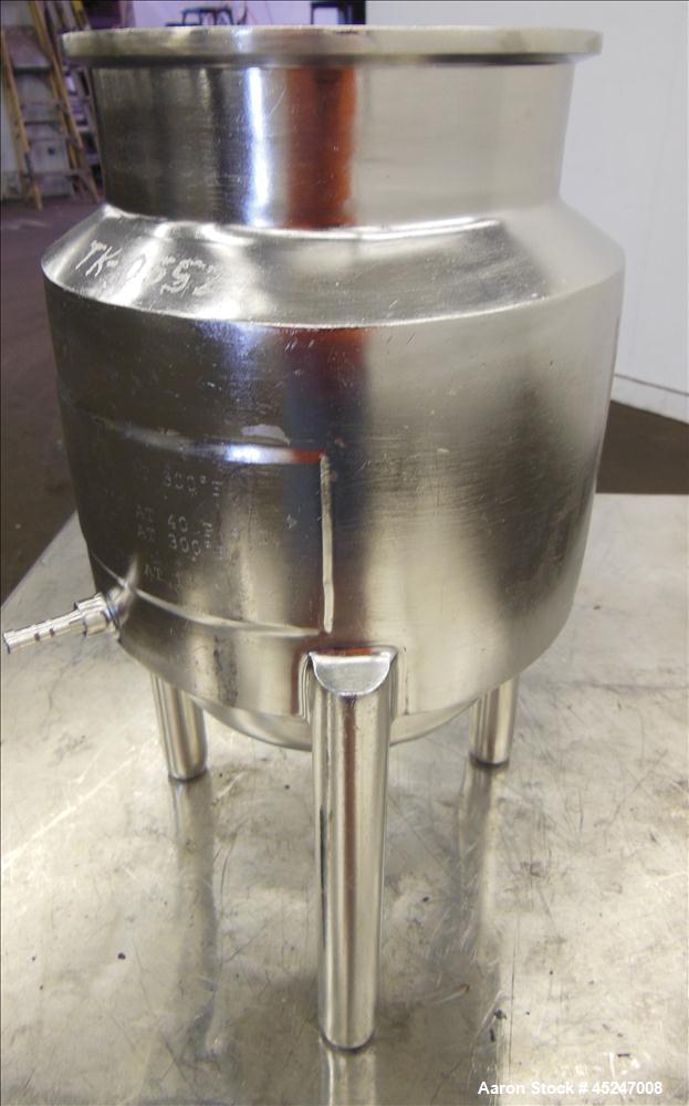 .79 gallon DCI, reactor, Stainless Steel, vertical, 6" diameter x 8" straight side, 40/-15 psi @ -20 to - Image 2
