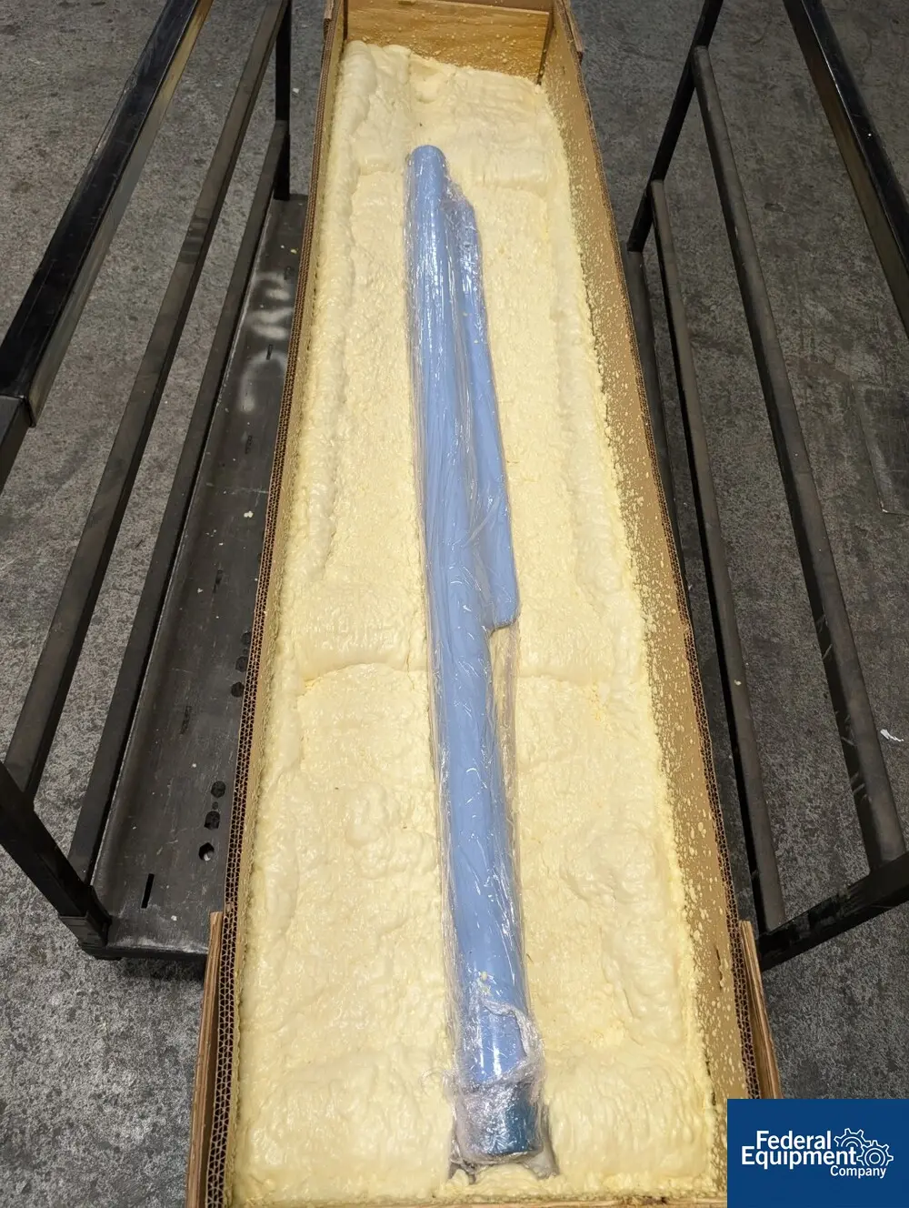 Pfaudler, glass lined fin baffle, 300 Gal., part 4008055, approximately 66" long, with provision for metal - Image 3