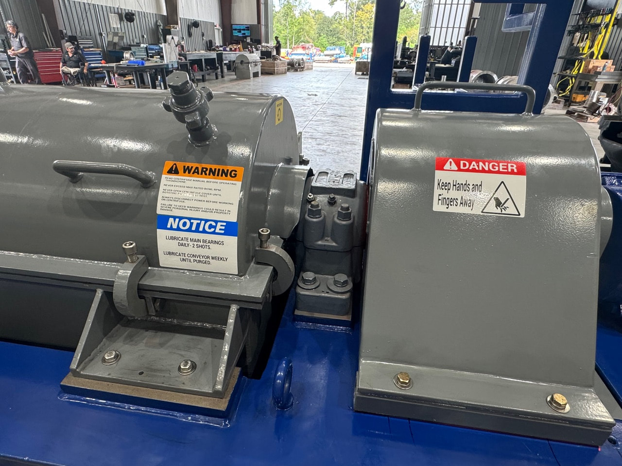18" x 50" United #SS1000, decanter centrifuge, 60 HP, 80:1 gearbox, 5° beach - Image 7