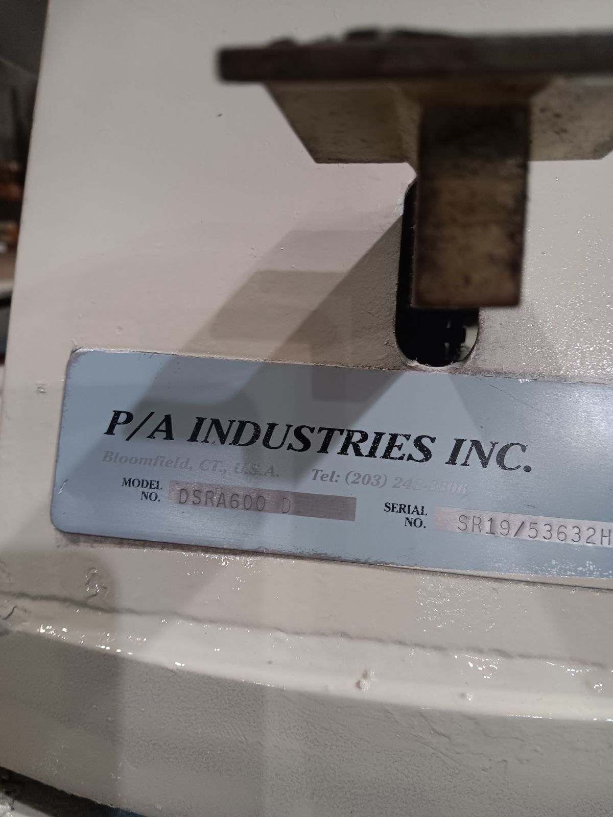 600 lb. PA Industries #DSRA600-D, uncoiler, 600 lb. each side, serial #SP19/53632H - Image 5