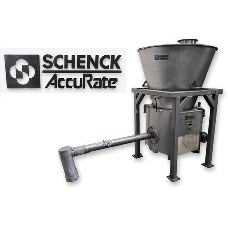 3" diameter, Schenck Process Mecatron #MODHC-1G-2A, Stainless Steel gravimetric feeder, 30 cu.ft. hopper - Image 1