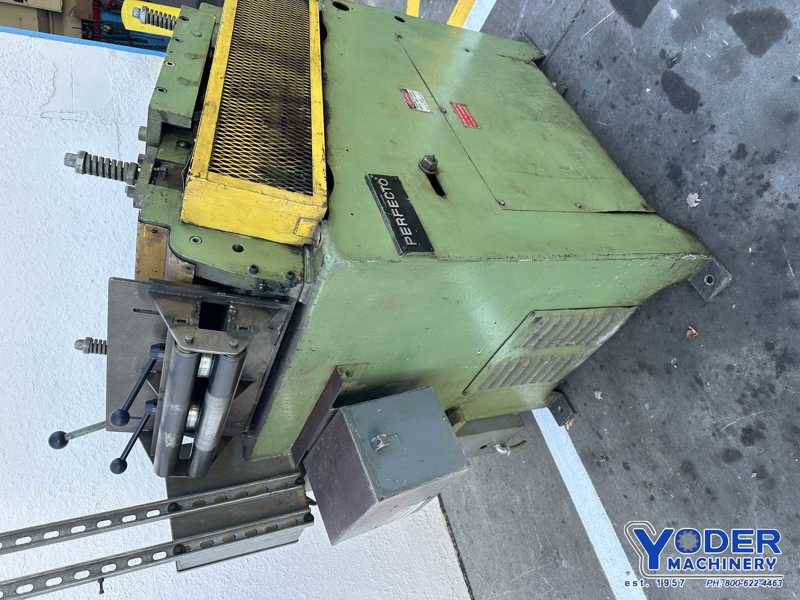 18" x .104" Perfecto #28-18-7, 7-roll straightener, 2-1/2" roll diameter, 240 IPM, serial #SS4580 - Image 7