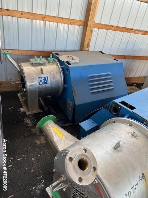 9.8" Krauss Maffei #SZ-21, Pusher Centrifuge, Stainless Steel, 2400 RPM Bowl, 1700 kg/CBM ADM Density, 9 kg - Image 2
