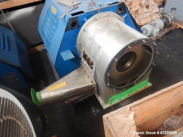 9.8" Krauss Maffei #SZ-21, Pusher Centrifuge, Stainless Steel, 2400 RPM Bowl, 1700 kg/CBM ADM Density, 9 kg - Image 3