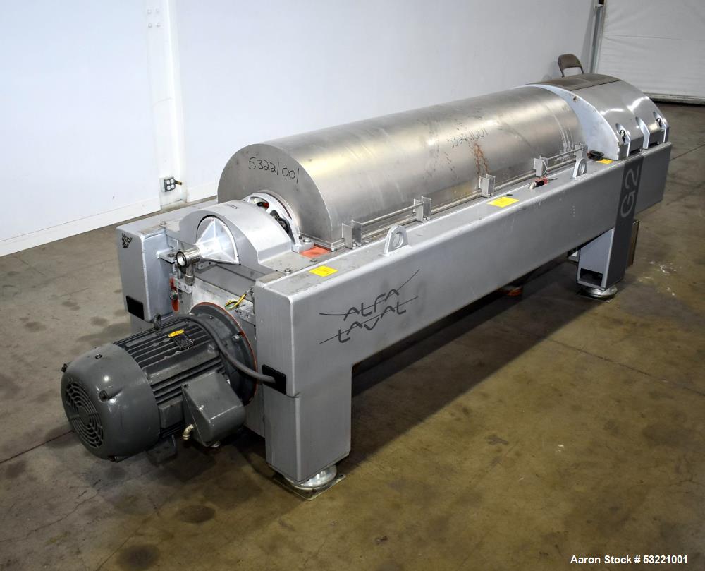23" x 75" Alfa-Laval #Aldec-G2-60, Decanter Centrifuge, Stainless Steel, 1.2 kg/dm3, 17.7" diameter x 75.2" L - Image 6