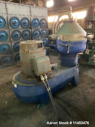 Alfa-Laval #SPQX-512-S-31CG-60, Nozzle Disc Centrifuge, Stainless Steel, liquid/solids separation, 50 HP - Image 1