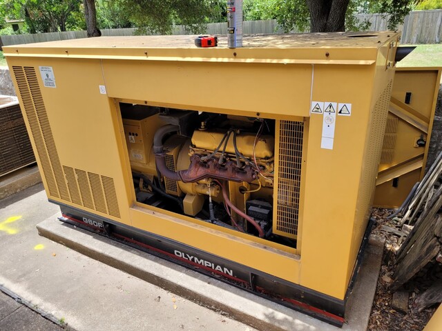 60 KW Olympian #G60F1, Natural gas generator, watherproof attenutated enclosure, 120/208 Volts, 348 hours - Image 2