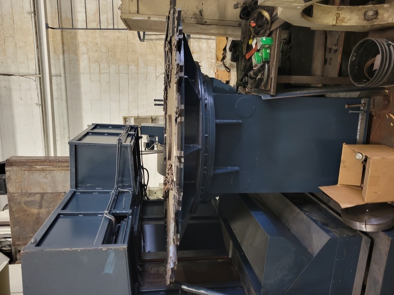 68" Olympia #V60L, CNC vertical turret lathe, Fanuc 180i-T, 30 ATC, Movable column, 66" table, 1999 - Image 4