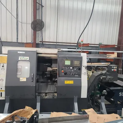 Nakamura #SC-250, 2-Axis CNC lathe, Fanuc controls, 22" swing, 28.09" cc, 2" bar, tailstock, very good - Image 6