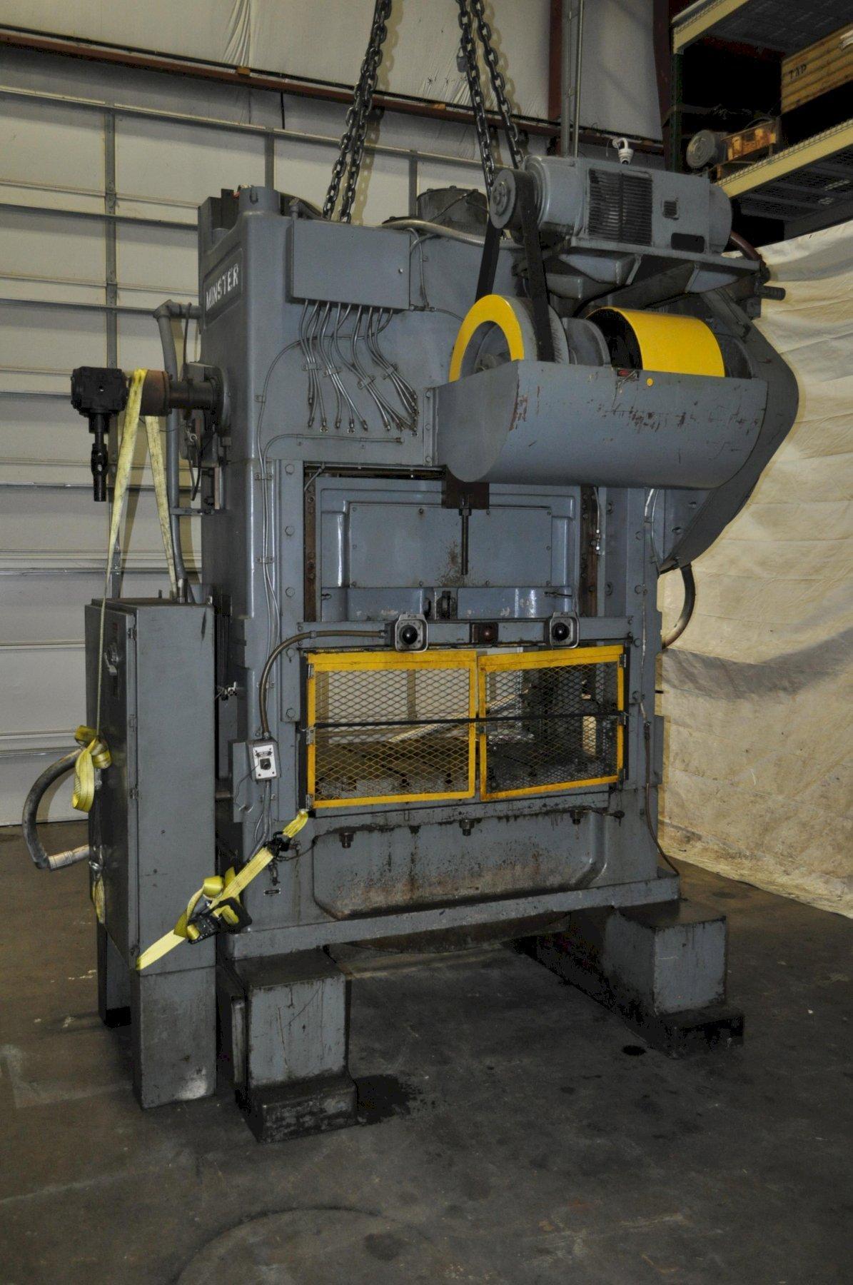 100 Ton, Minster #P2-100-48, straight side double crank press, 5" stroke, 18" Shut Height, 4" adj., 50-100 - Image 8