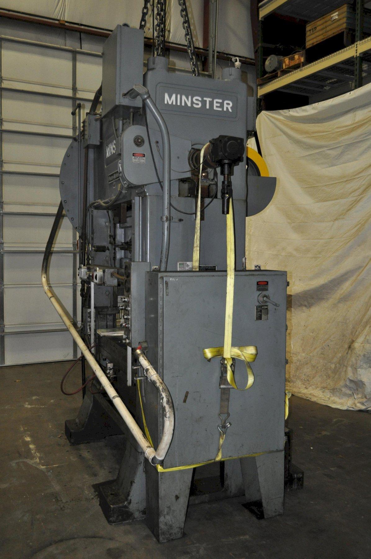 100 Ton, Minster #P2-100-48, straight side double crank press, 5" stroke, 18" Shut Height, 4" adj., 50-100 - Image 10