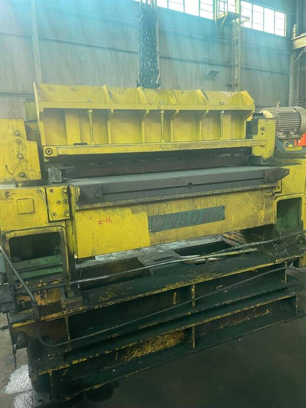 .187" x 60" Wysong, hi-speed shear, 67" blade width, 62" blade passline, air clutch & brake, 30 HP - Image 5