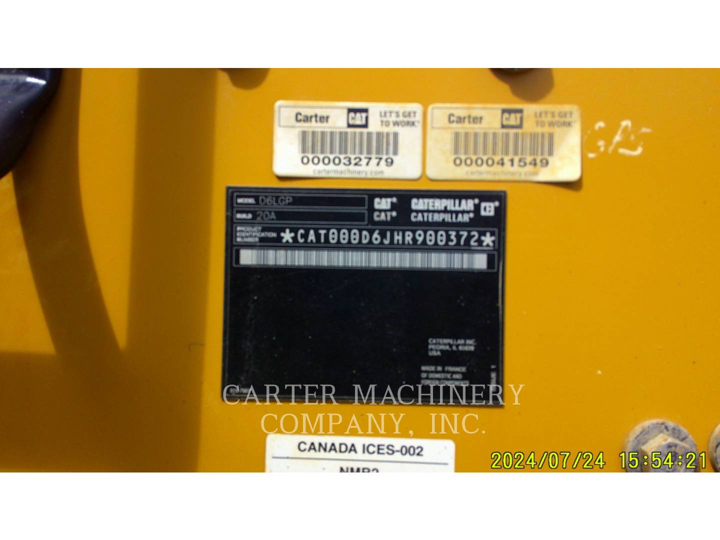 Caterpillar D6-XWVP AR, Crawler Dozer, 7163 hours, S/N: HR900372, 2020 - Image 6