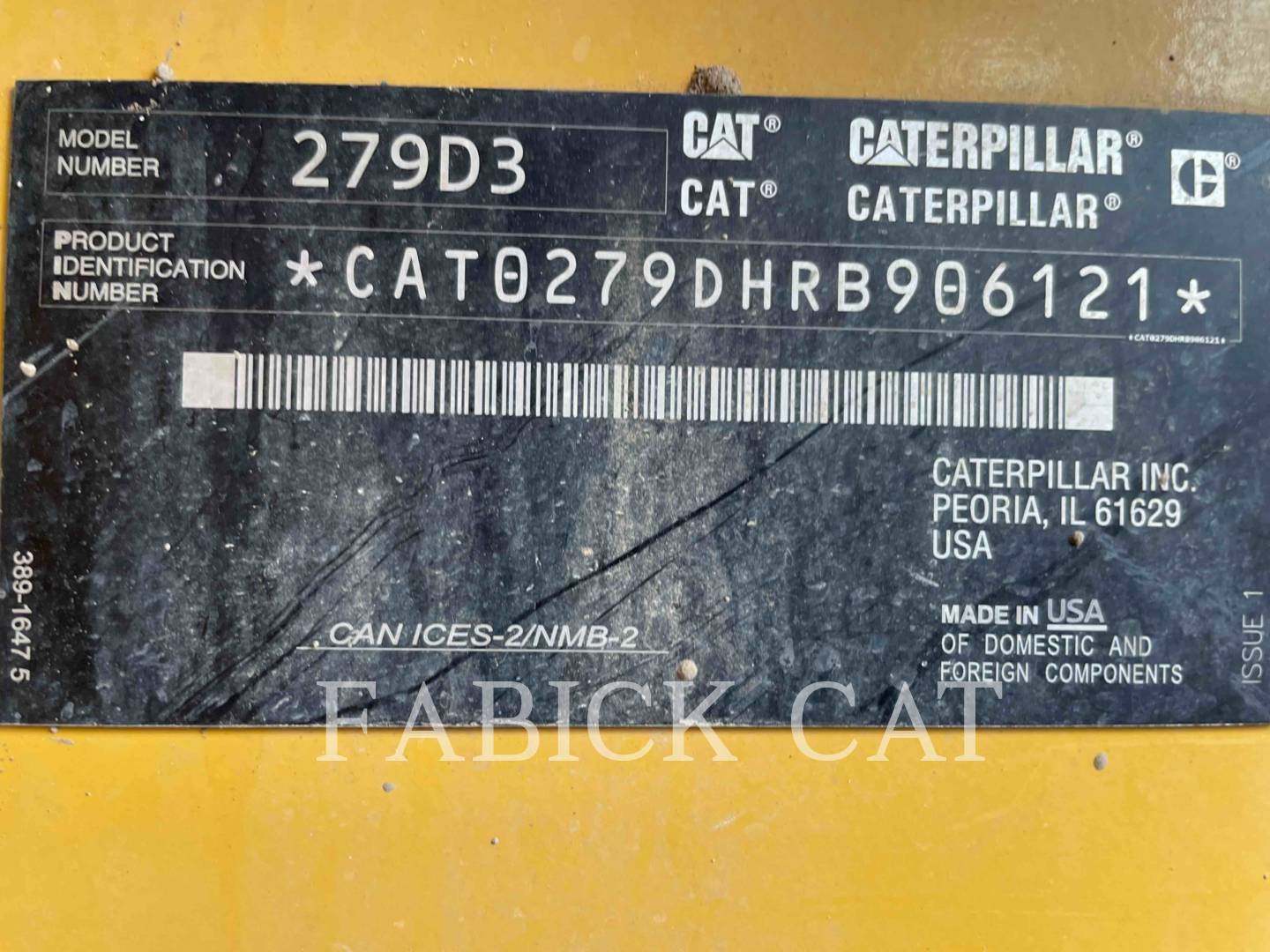 Cat 279D3 C3H2, Skid Steer Loader, 455 hours, S/N: RB906121, 2023 - Image 6