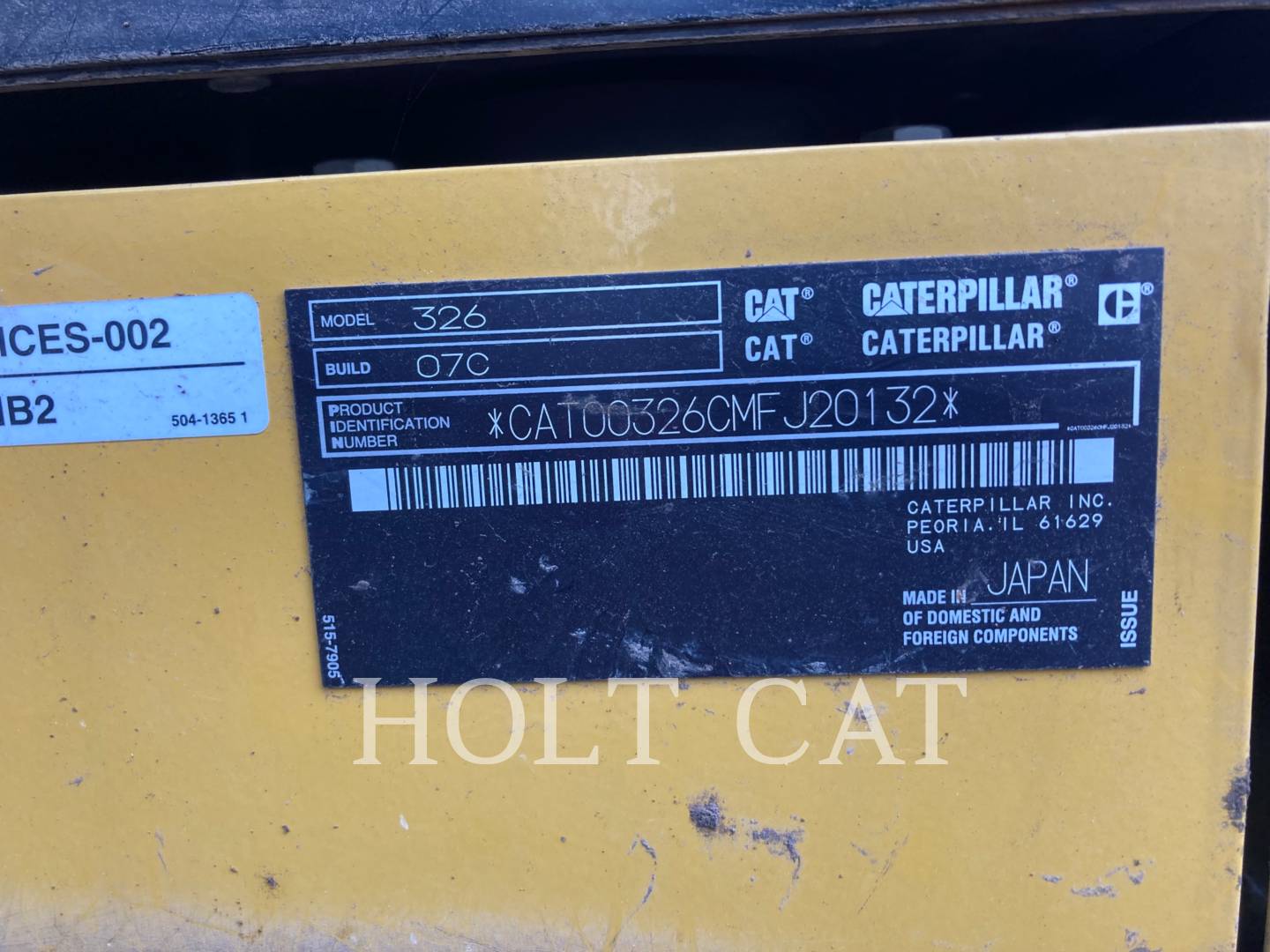 Caterpillar 326 LRF, Crawler Excavator, 2967 hours, S/N: MFJ20132, 2022 - Image 6