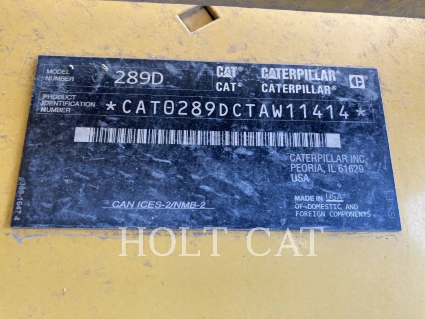 Caterpillar 289D, Track Loader, 1875 hours, S/N: TAW11414, 2018 - Image 5
