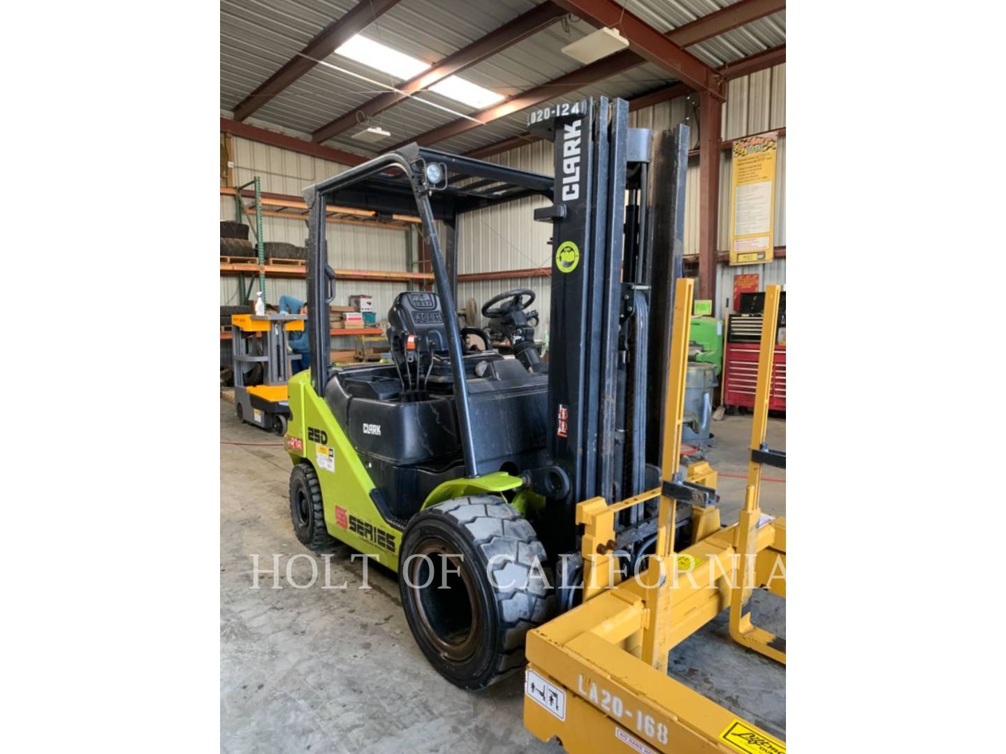 Clark S25D, Forklift, 1348 hours, S/N: S232D001712004, 2020 - Image 4