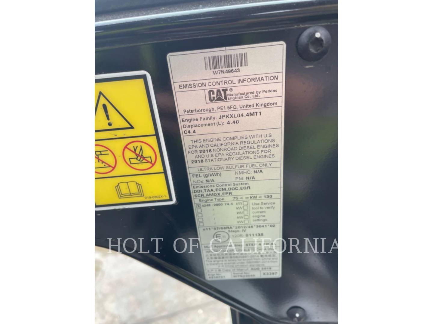Caterpillar 314F, Crawler Excavator, 1832 hours, S/N: RAF10412, 2018 - Image 8