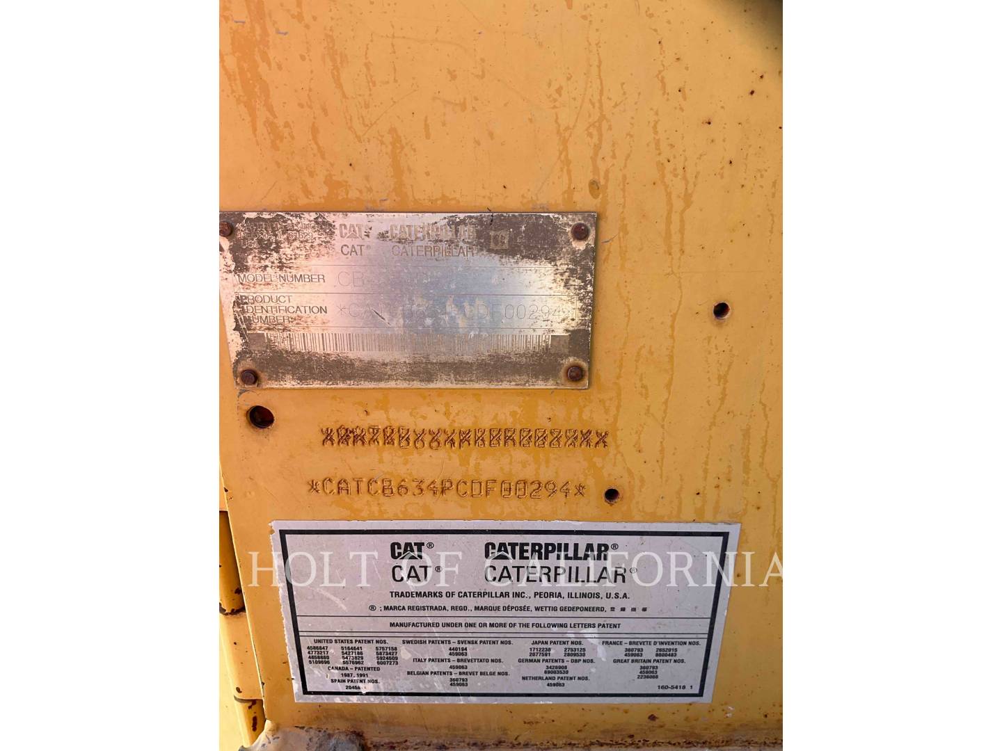 Caterpillar CB-634D, Twin Drum Roller, 721 hours, S/N: CDF00294, 2002 - Image 6