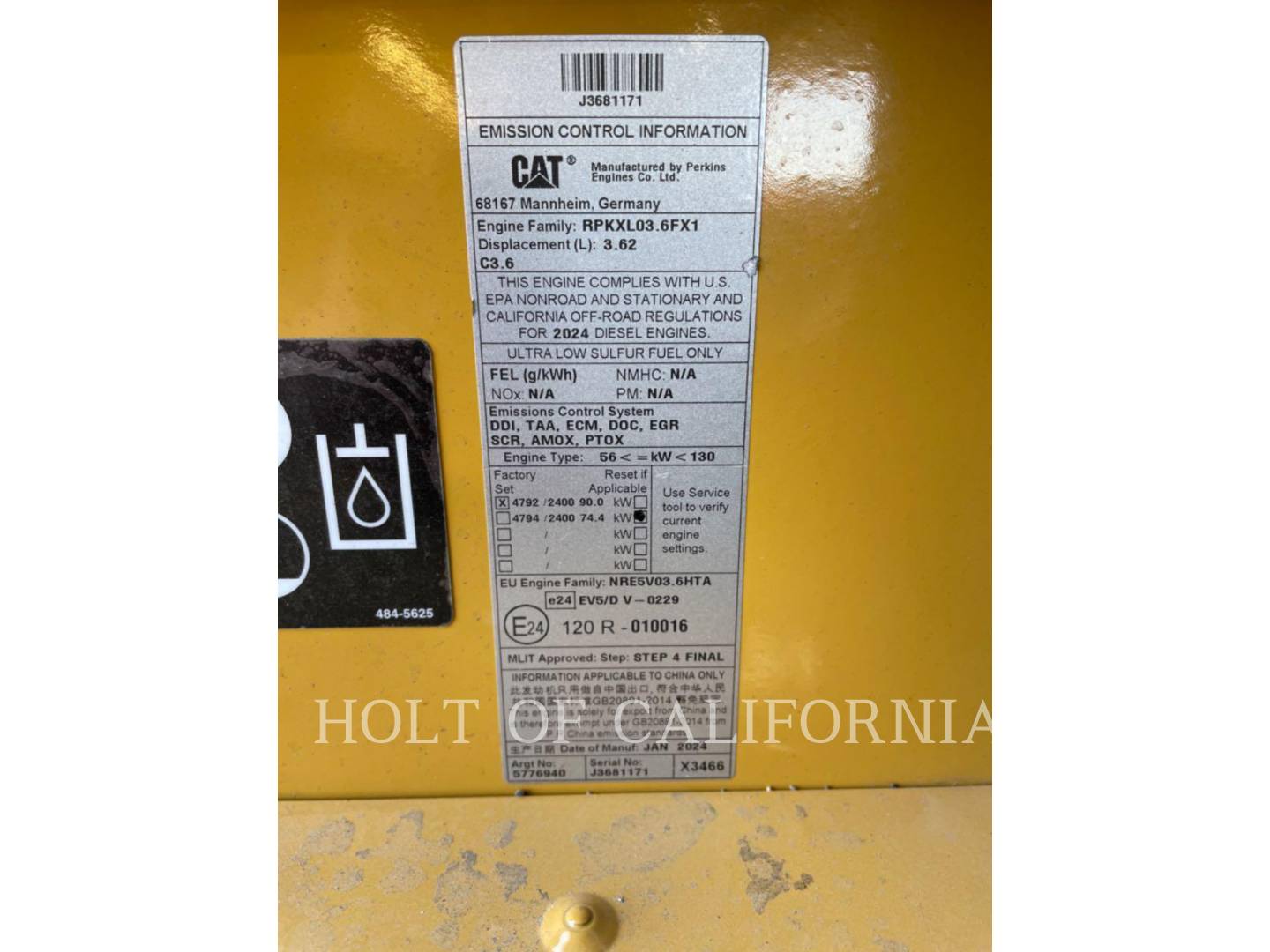 Cat 914, Wheel Loader, 170 hours, S/N: JC301506, 2020 - Image 8