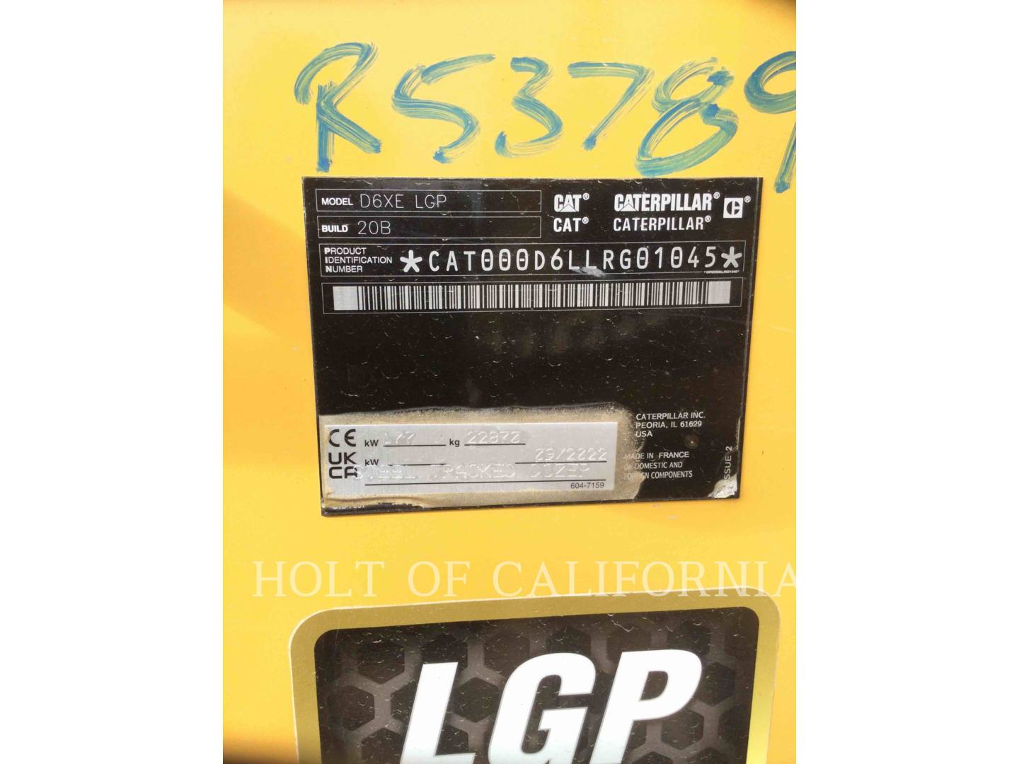 Caterpillar D6XE LGP, Crawler Dozer, 972 hours, S/N: LRG01045, 2022 - Image 6