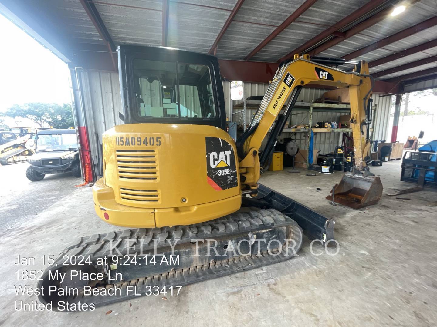Caterpillar 305E2CR, Crawler Excavator, 2346 hours, S/N: H5M09405, 2019 - Image 8