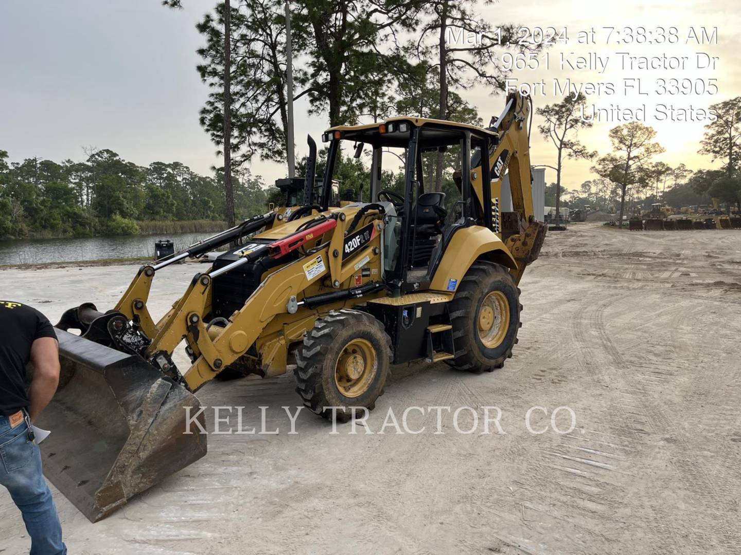 Cat 420 F 2, Backhoe Loader, 1449 hours, S/N: HWD03002, 2018 - Image 7