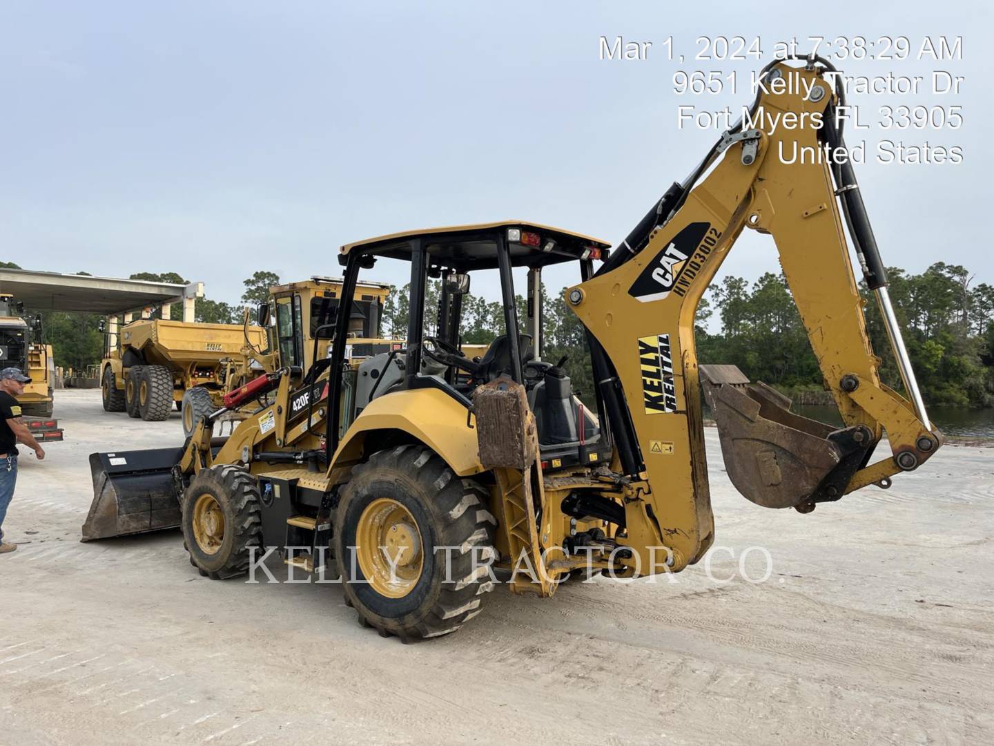 Cat 420 F 2, Backhoe Loader, 1449 hours, S/N: HWD03002, 2018 - Image 8