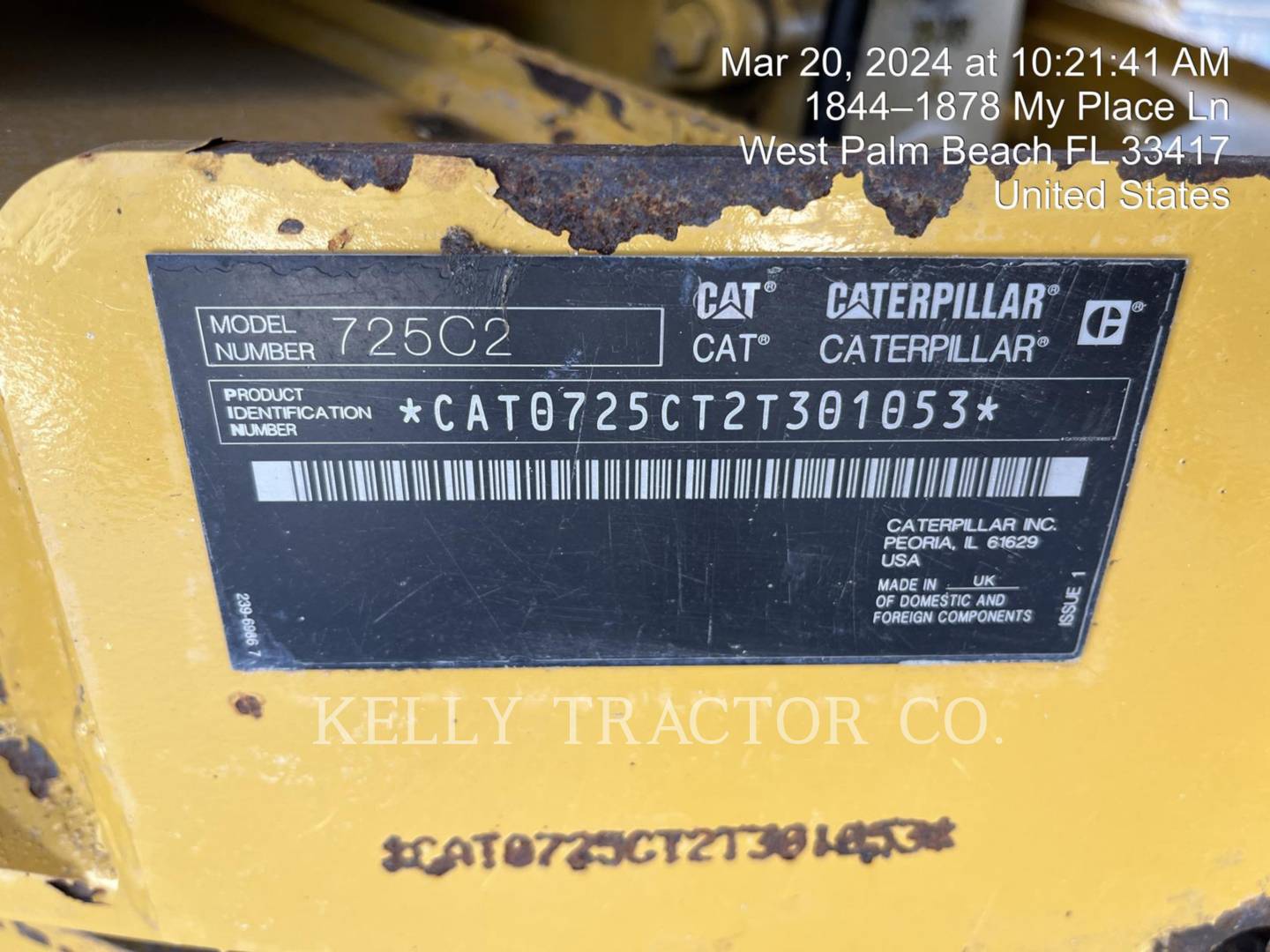 Caterpillar 725 C 2, Articulated Truck, 4756 hours, S/N: 2T301053, 2020 - Image 6