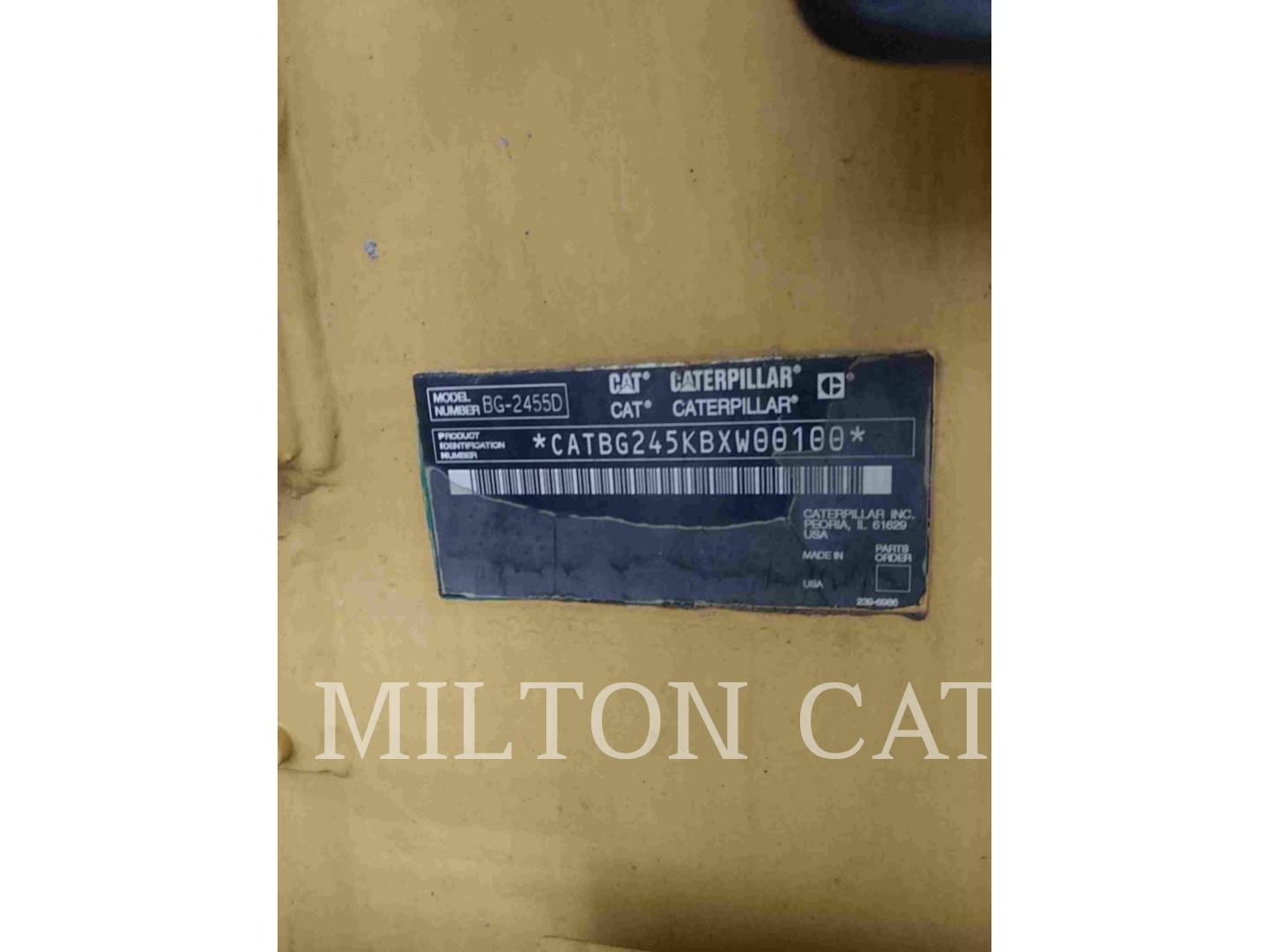 Caterpillar BG-2455D, Asphalt Paver, 8256 hours, S/N: BXW00100, 2005 - Image 5