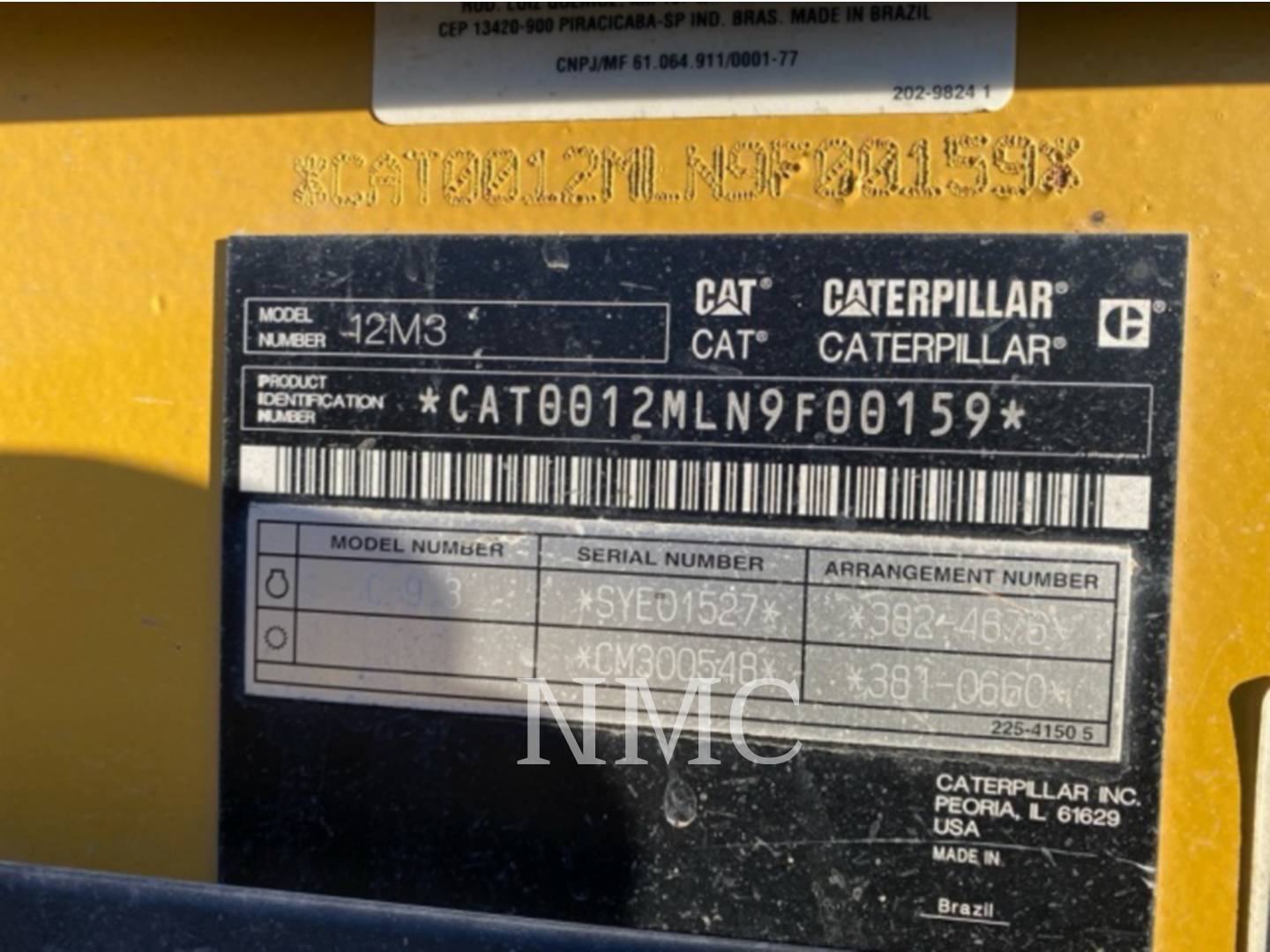 Caterpillar 12M3, Motor Grader, 11309 hours, S/N: N9F00159, 2014 - Image 6