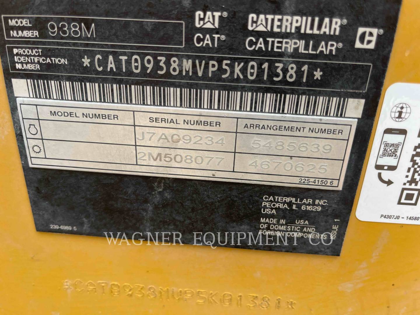 Cat 938M HL, Wheel Loader, 6296 hours, S/N: P5K01381, 2021 - Image 6