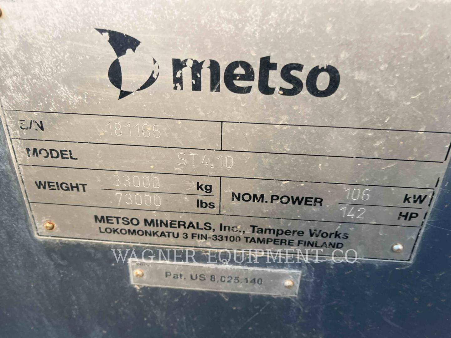 Metso Minerals ST4.10, Crusher, 1912 hours, S/N: 181166, 2021 - Image 6