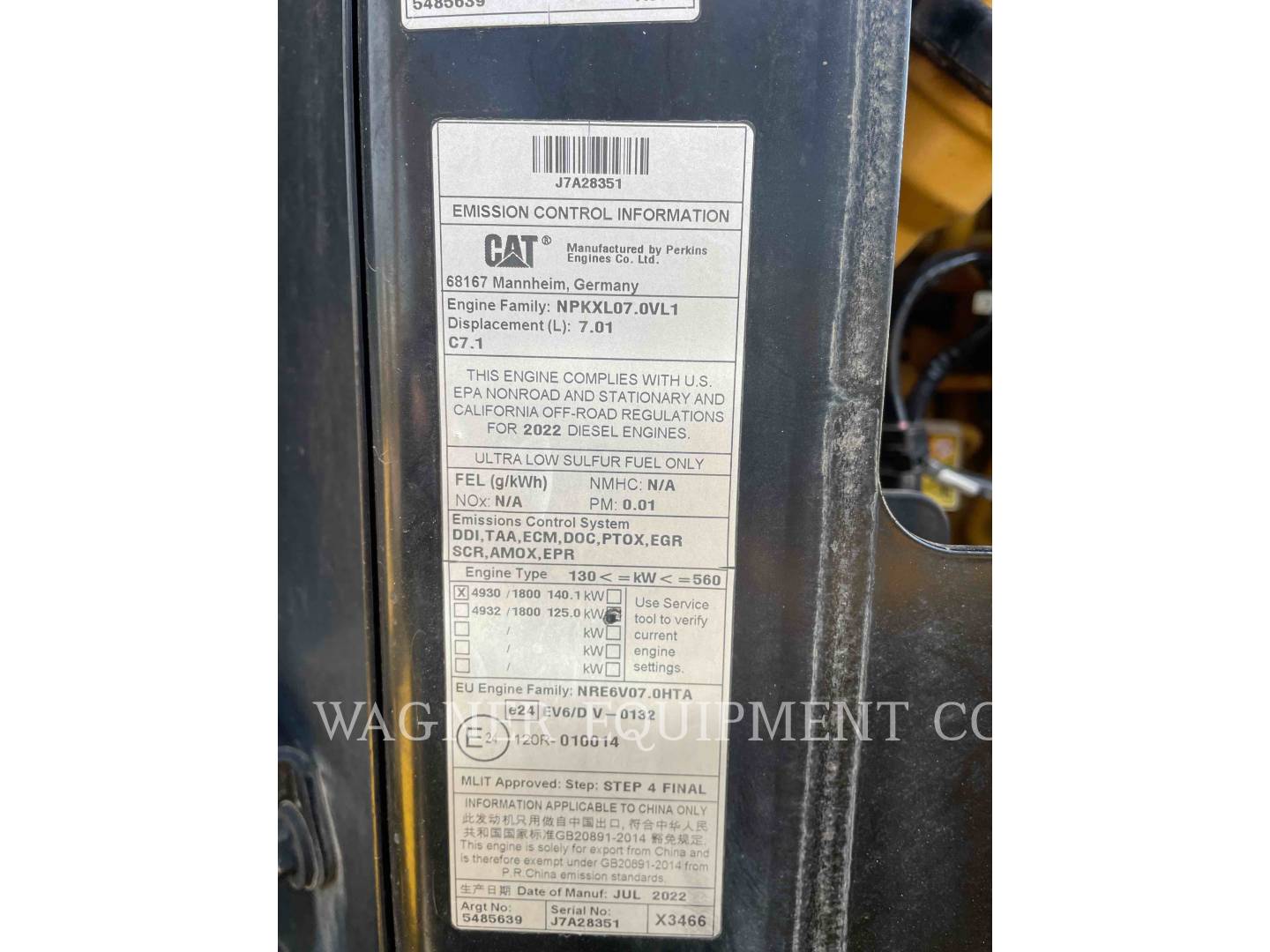 Cat 930M, Wheel Loader, 875 hours, S/N: F5K02525, 2022 - Image 8