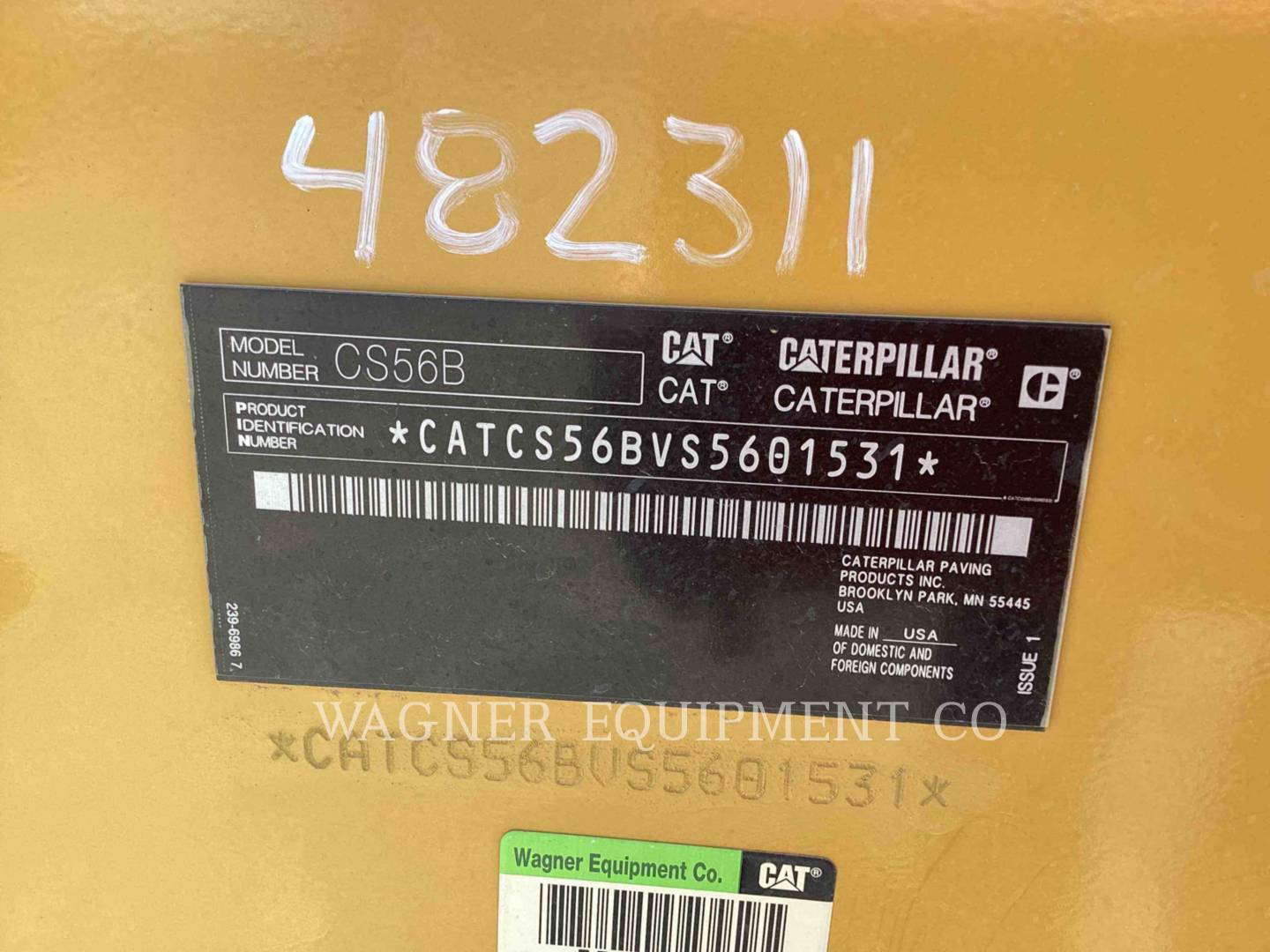 Caterpillar CS56B, Compactor, 1721 hours, S/N: S5601531, 2021 - Image 6
