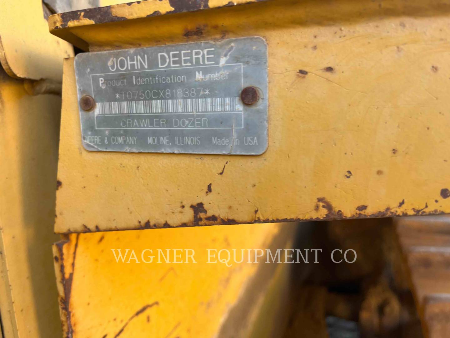 Deere &Co 750C LT, Crawler Dozer, 7861 hours, S/N: I0750CX818387, 1996 - Image 6