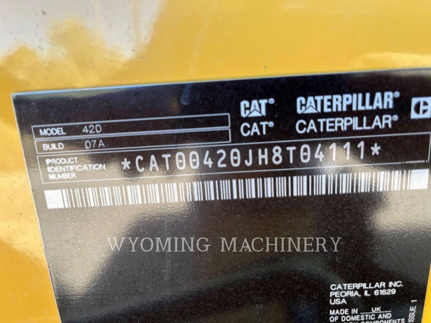 Cat 420, Backhoe Loader, 133 hours, S/N: H8T04111, 2023 - Image 6