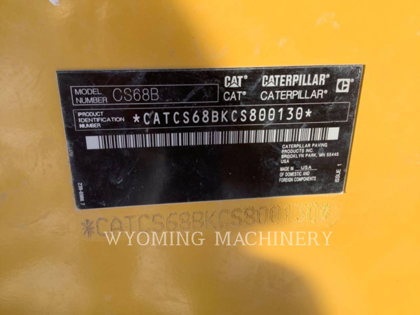 Caterpillar CS68B, Compactor, 1567 hours, S/N: CS800130, 2023 - Image 6