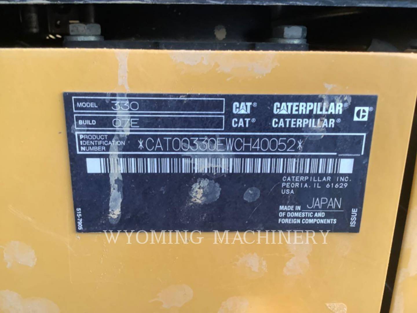 Caterpillar 330, Crawler Excavator, 394 hours, S/N: WCH40052, 2023 - Image 6